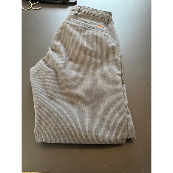 Dockers Gray Pinstripe Chino Pants Slim Taper Size 32 x 29 - Picture 2 of 12